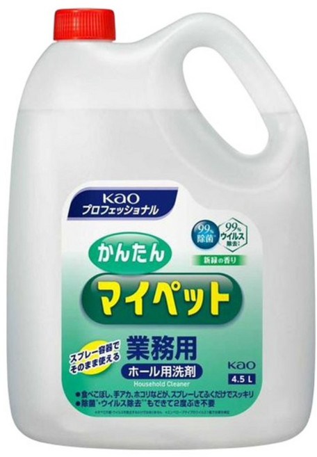 Kao 花王 多用途清潔劑 綠茶香, 1個, 4.5L