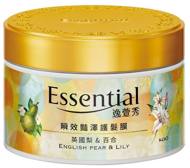 Essential 逸萱秀 瞬效豔澤護髮膜 英國梨&百合香氛, 180g, 1個