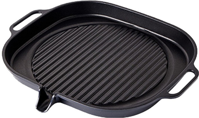 ARiSU 電磁爐圓形方形烤盤, 1個, 38.5cm