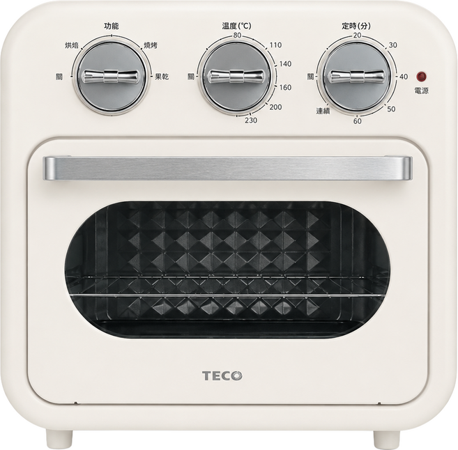 TECO 東元 氣炸烤箱 烤小白 16L, 奶油白, YB1603CB