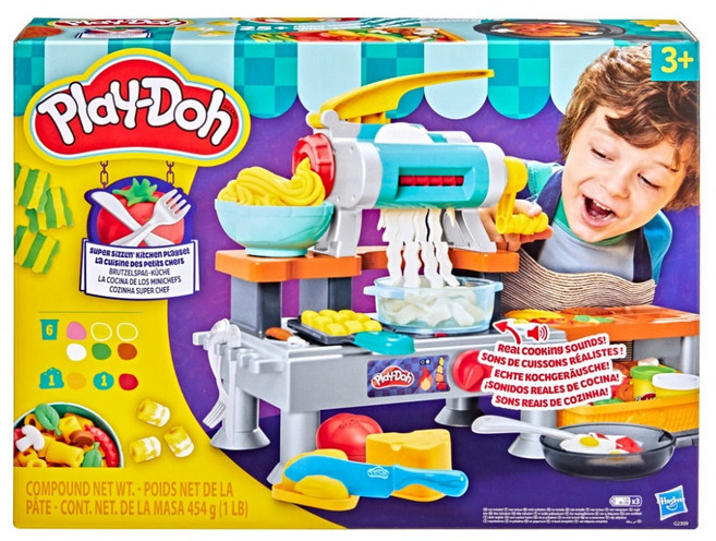 Hasbro 孩之寶 Play-Doh 培樂多 超級滋滋料理廚房遊戲組 G23095L00, 混和顏色, 1套