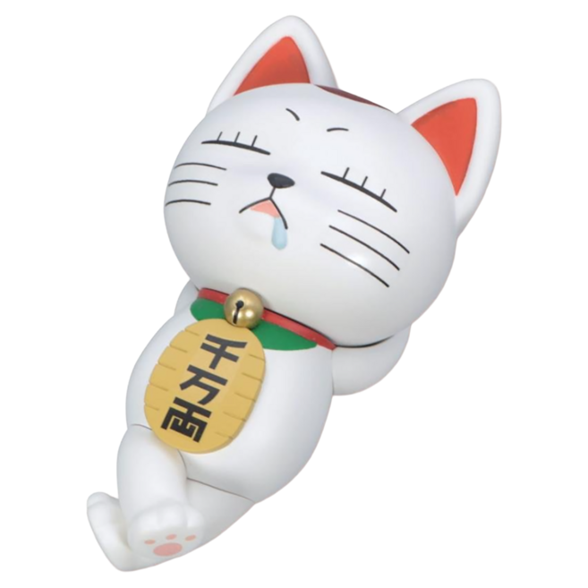 FuRyu 景品 膽大黨 泡麵蓋公仔 高速婆婆 招財貓, 1個