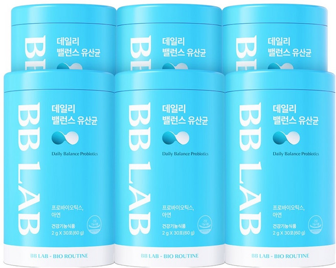 BB LAB 科研 每日平衡益生菌 30包, 30冊, 6個