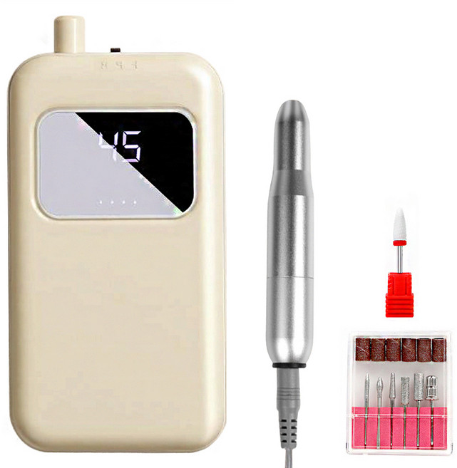 Kyhome 美甲打磨機/電動卸甲機/卸甲儀/電動修甲機, 1套, 黃色