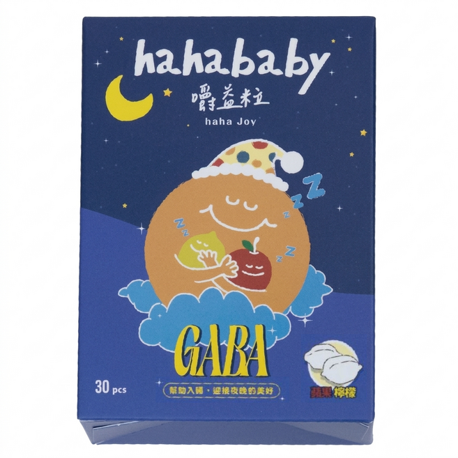 haha baby 嚼益粒 GABA麩胺酸發酵物, 1個, 30顆