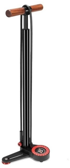 ROCKBROS 洛克兄弟 鋁合金立式打氣筒 美法兩用氣嘴 240PSI, 黑色, 1個