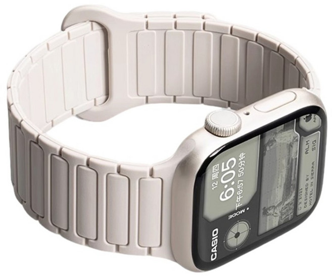 Nivo Apple Watch 磁吸矽膠錶帶 38/40/41/10 (42mm) 白色 1個