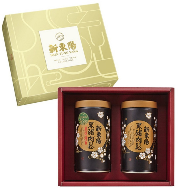 新東陽 典雅尊貴禮盒1號 黑豬海苔肉鬆 + 黑豬肉鬆, 510g, 1個