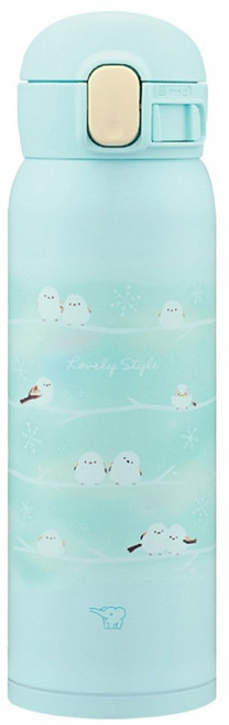 ZOJIRUSHI 象印 不銹鋼彈蓋式保溫保冷杯 SM-WJ48, 雪之妖精, 1個, 480ml