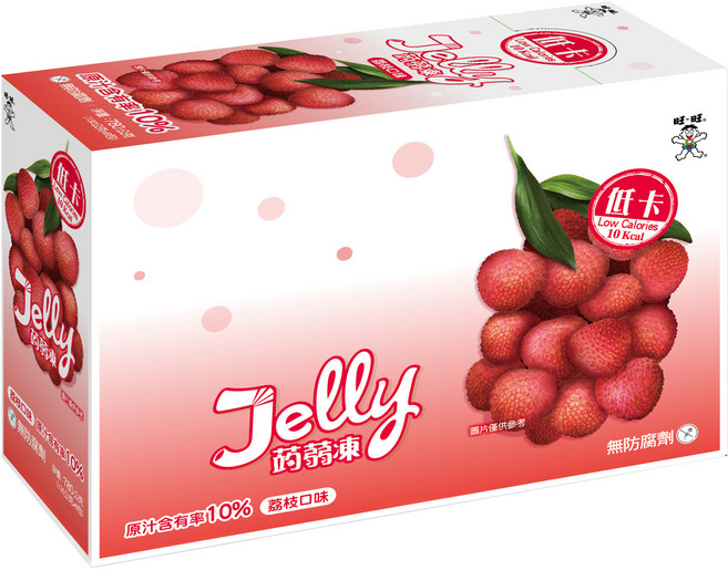旺旺 Jelly蒟蒻凍 荔枝口味 6個, 780g, 1盒