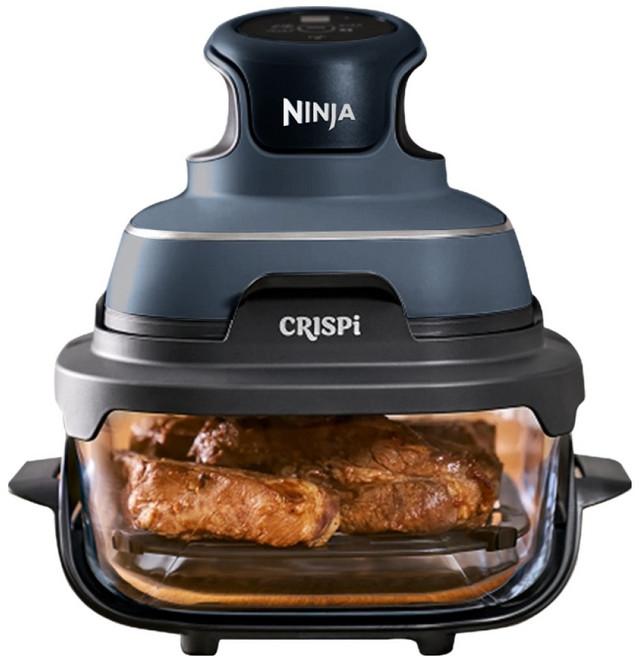NINJA 氣炸鍋 酥脆多合一玻璃多功能料理鍋 3.8L, 灰色, FN100KRGY1