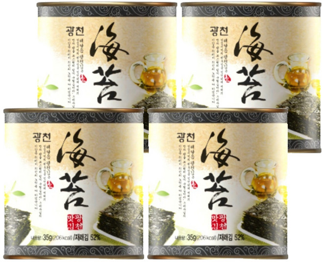 廣川味海苔 傳統海苔, 35g, 4個