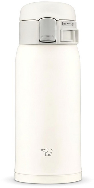 ZOJIRUSHI 象印 不鏽鋼超輕彈蓋式真空保溫杯 SM-SF36-WM, 曜石白, 1個, 360ml