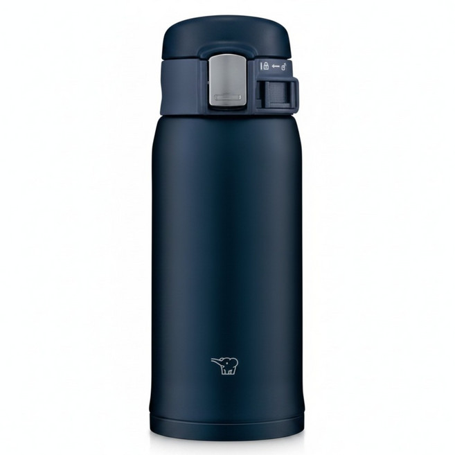 ZOJIRUSHI 象印 不鏽鋼超輕彈蓋式真空保溫杯 SM-SF36-AD, 海軍藍, 1個, 360ml