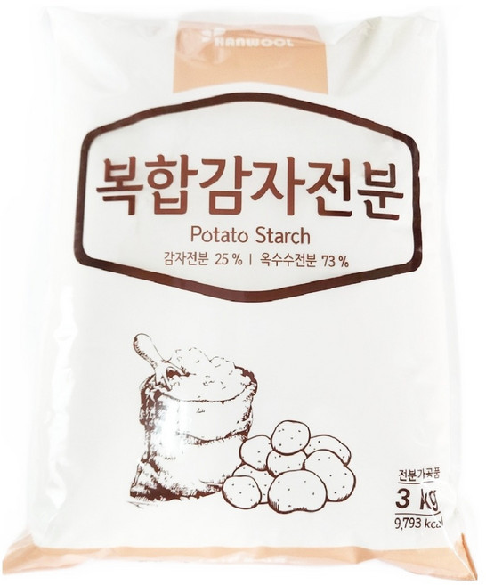 韓蔚複合馬鈴薯澱粉 25%, 3kg, 1個