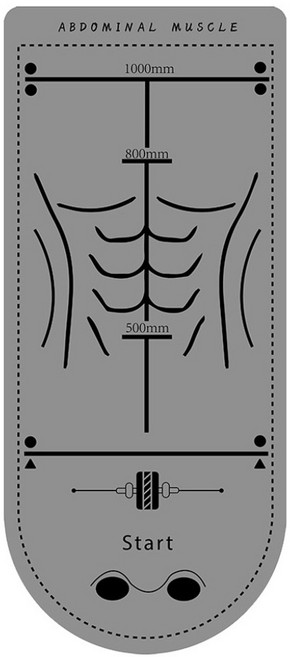 FITORA 厚款絨質運動防護墊 腹輪訓練緩衝墊 低噪止滑平衡軟墊, 瑪瑙灰, 1個