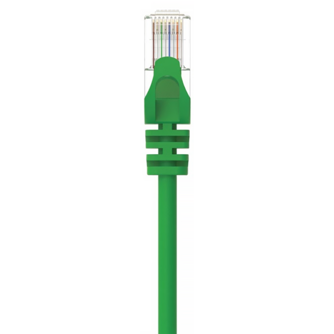 POLYWELL 寶利威爾 CAT6 高速網路線 福祿克認證 綠色 RJ45 UTP 1Gbps/1000Mbps PW15-W58-M070, 1個, 7m