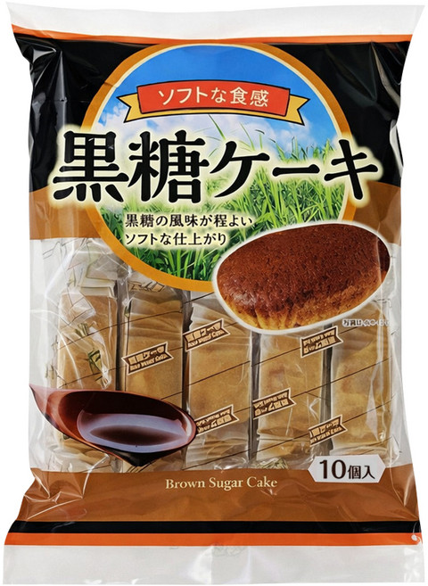 Shiawasedou 幸堂 黑糖蛋糕, 185g, 1袋