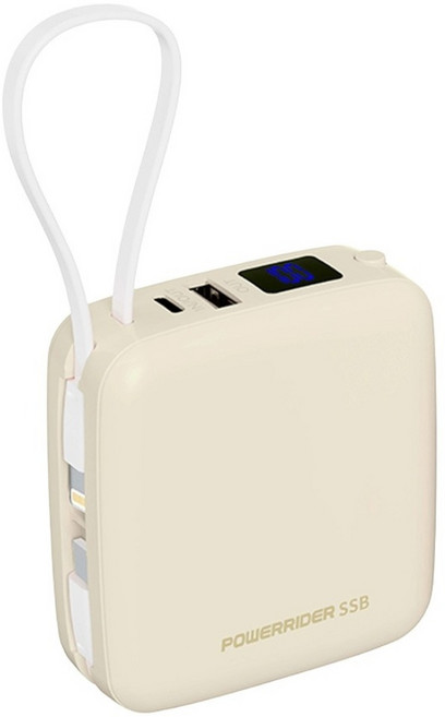 POWERRIDER 多功能防爆SSB固態行動電源, 奶油黃, NC-W01