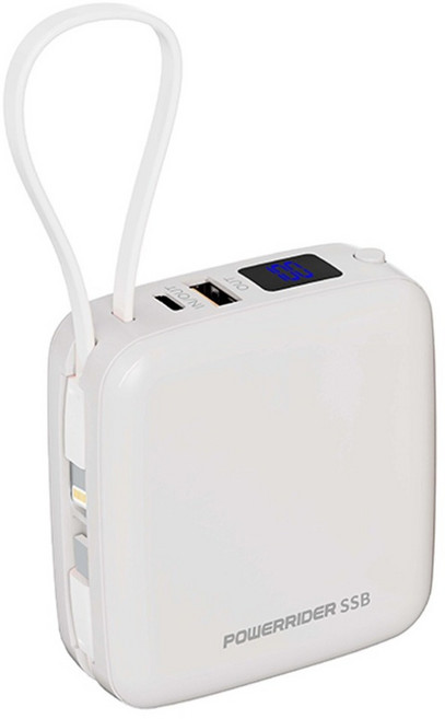 POWERRIDER 多功能防爆SSB固態行動電源, 棉花白, NC-W01