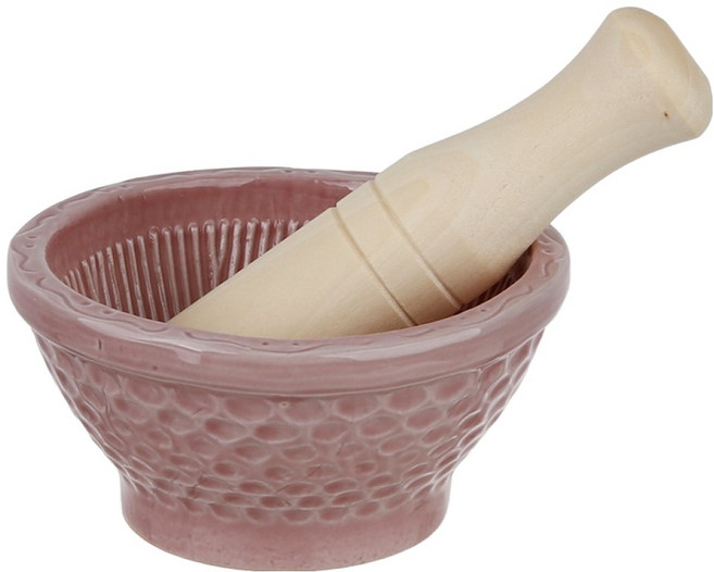 plala 彩色版陶瓷研缽 研杵, 1個