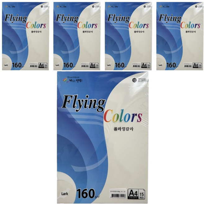 samwon PAPER Flying Color 象牙色 160g/m2 210 x 297 mm 5張, 75個, A4