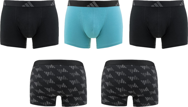 adidas 愛迪達 AU M AFC TRUNK 平口內褲5件組 4AM019-906