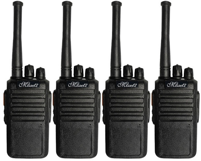 MINISET 無線電對講機 2W 4台組, 1套, X511