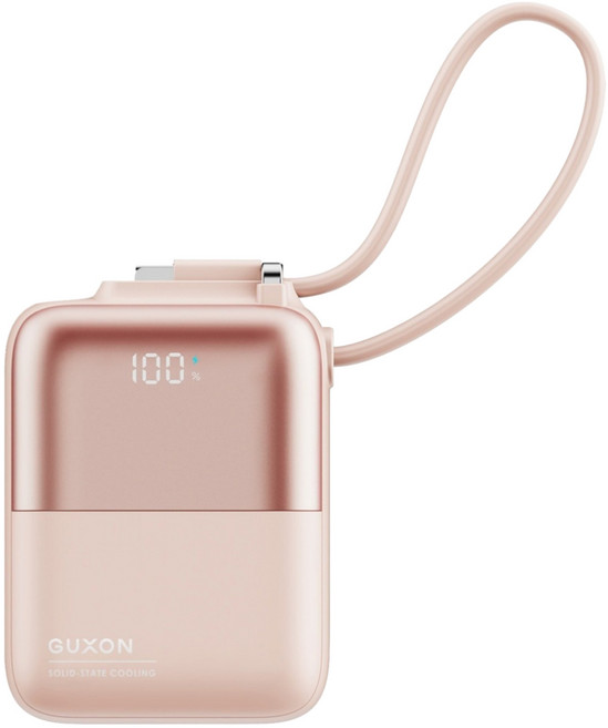GUXON 極方塊 雙線行動電源, 暮霞粉, GFC930