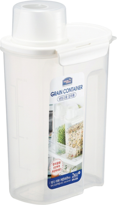 LocknLock 樂扣樂扣 PP穀物收納桶 2.4L, 白色, 1個