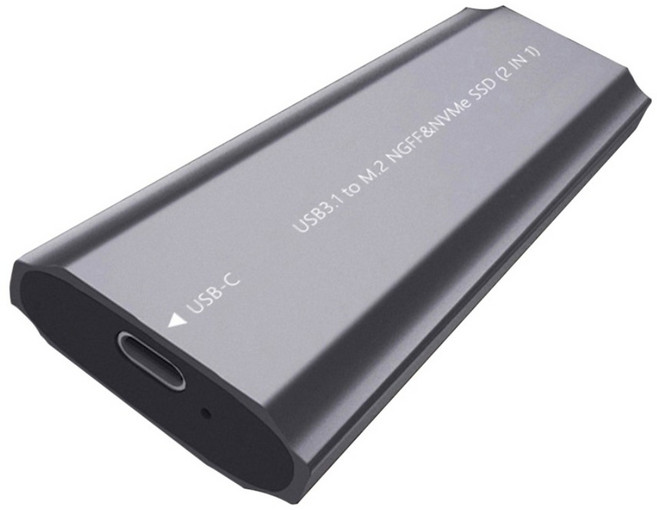 AERIVO NVMe NGFF雙協議外接轉接盒, 1個