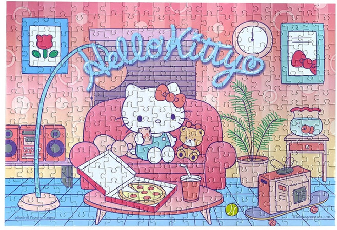 HUNDRED PICTURES 百耘圖 Hello Kitty 城市系列 電視娛樂拼圖 380 x 260mm, HP0300S-293, 1個, 300片