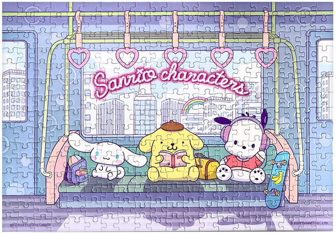 HUNDRED PICTURES 百耘圖 Sanrio characters 城市系列 通勤時間拼圖 380 x 260mm, HP0300S-296, 1個, 300片