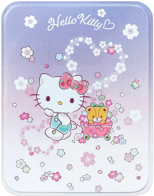 HUNDRED PICTURES 百耘圖 Hello Kitty 櫻花系列 櫻花推車鐵盒拼圖 180 x 120mm, HP-BX036009, 1個, 36片