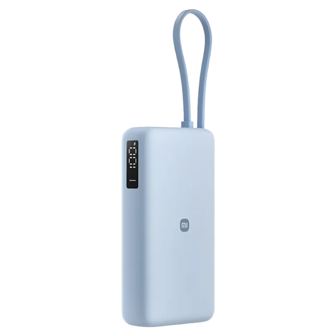 Xiaomi 小米 自帶線行動電源, 淺藍色, PB2067