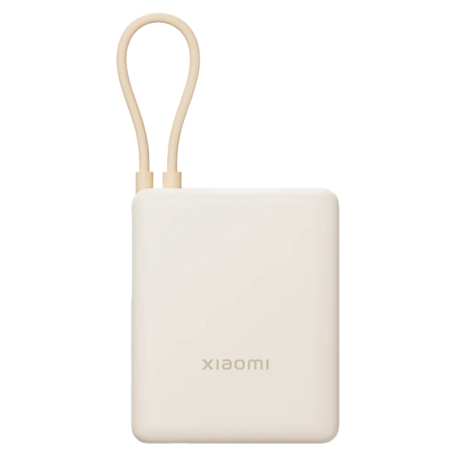 Xiaomi 小米 自帶線行動電源, 淺咖色, PB1033MI