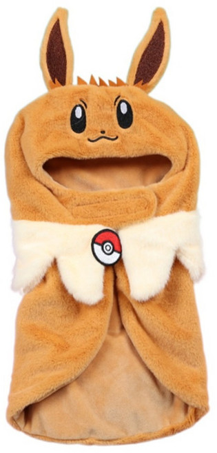 PoKeMoN 寶可夢 兜帽披風 伊布款, 棕色, 1個