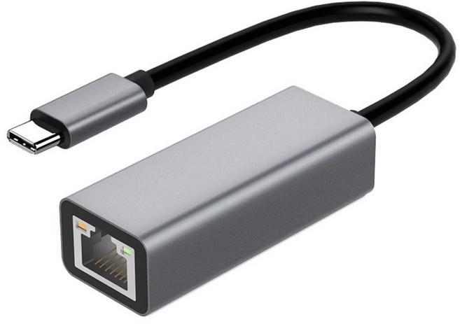 AERIVO USB-C/USB 3.0轉有線網路轉換器 Type-C 灰色, 1個, 單一商品