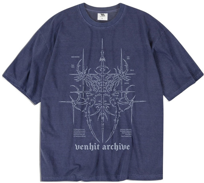 VENHIT 男款 SIGIL 顏料染短袖T恤