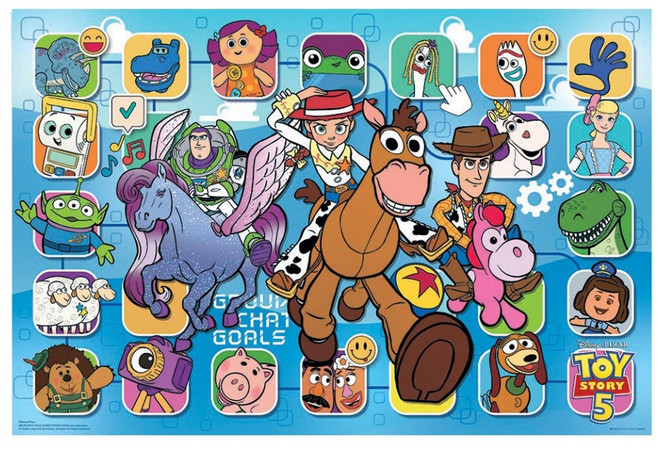 HUNDRED PICTURES 百耘圖 玩具總動員5拼圖 50 x 75cm HPD01000-150, Toy story 5, 1個, 1000片