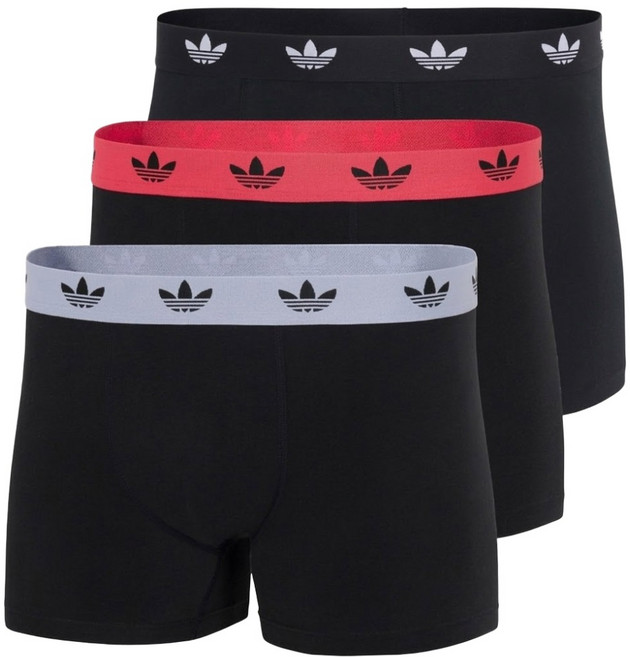 adidas 愛迪達 Originals 男款 平口內褲3件組 4AR002-906-XL