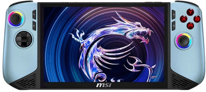 msi 微星 Claw 8 AI+冰河藍限定版電競遊戲掌機 Ultra 7 258V 32G 1T SSD W11 home, Claw 8 AI+ A2VM Glacier Blue Edition-242TW