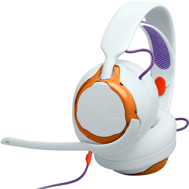 JBL 有線電競耳機, Quantum 250, 白橘色