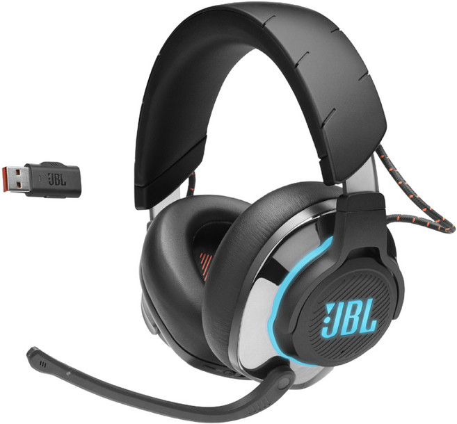 JBL RGB環繞音效無線三模降噪電競耳機, 黑色, Quantum 810