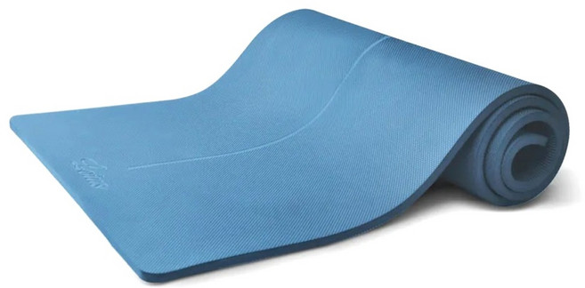Lotus COZY FITNESS SERIES 升級版高強度加寬瑜珈健身墊 台灣製, 湛藍海洋, 1個