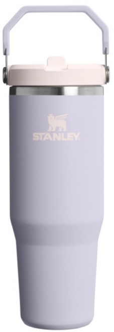 STANLEY 經典系列 IceFlow 手提吸管杯2.0, 柔霧紫, 1個, 0.88L
