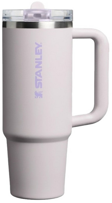 STANLEY 防漏吸管隨手杯, 米杏紫, 1個, 0.88L