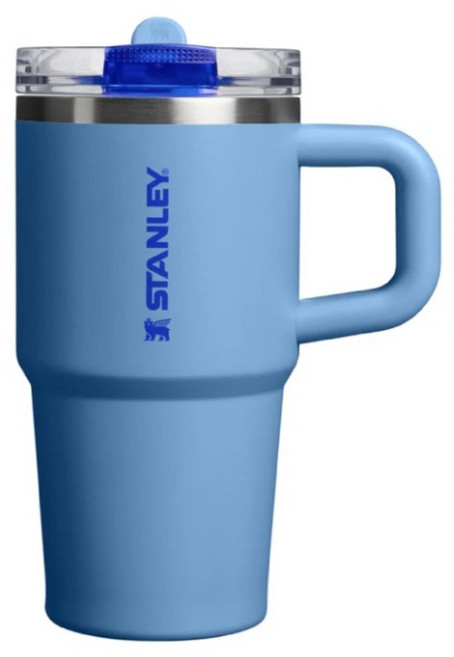 STANLEY 防漏吸管隨手杯, 湛藍色, 1個, 0.59L