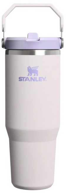 STANLEY 經典系列 IceFlow 手提吸管杯2.0, 米杏紫, 1個, 0.88L