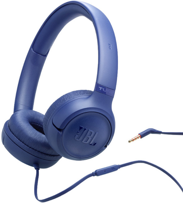 JBL 耳罩式有線耳機, 藍色, TUNE 530 WIRED